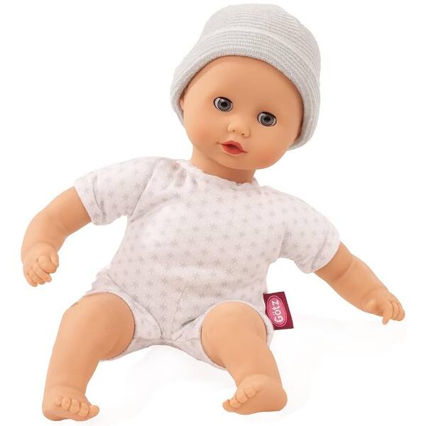 slide 2 of 5, Gotz Muffin to Dress 13" Soft Body Baby Doll with Blue Sleeping Eyes & Grey Cap