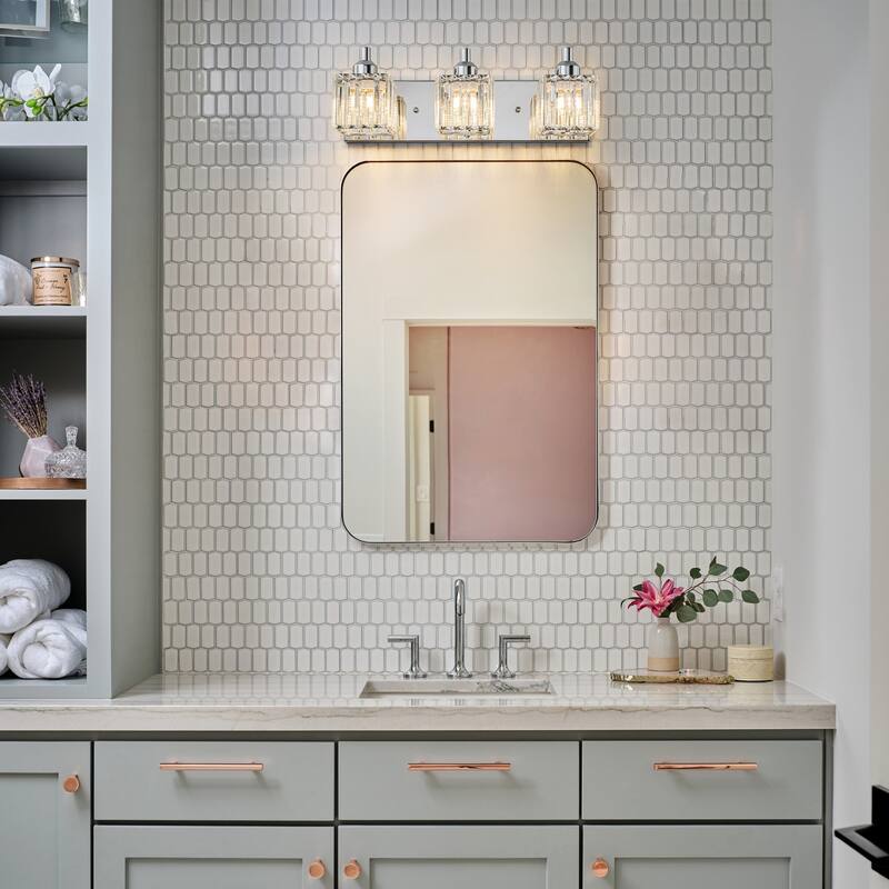 Modern 3/4/5-lights Crystal Bathroom Light Fixtures