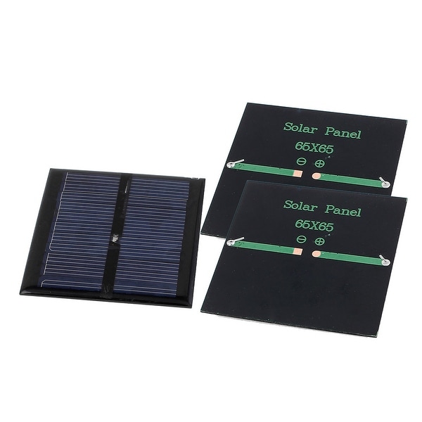 3 Pcs 5.5V 0.6W DIY Polycrystallinesilicon Solar Panel Battery Charger 65mmx65mm