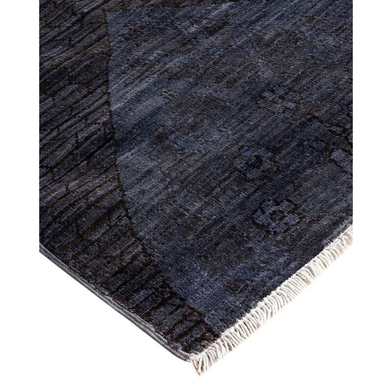Vibrance One-of-a-Kind Hand-Knotted Area Rug - Gray, 5' 10" x 8' 9" - 5' 10" x 8' 9"