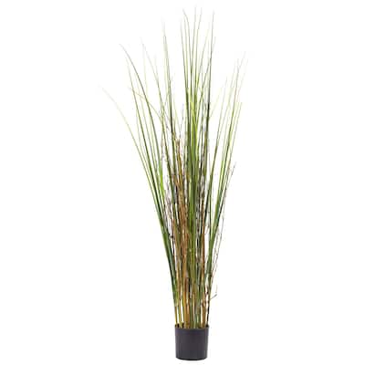 Tall Grass Bamboo Plant 4Ft - Indoor Greenery Decor Home Office Zen Atmosphere - 4ft.