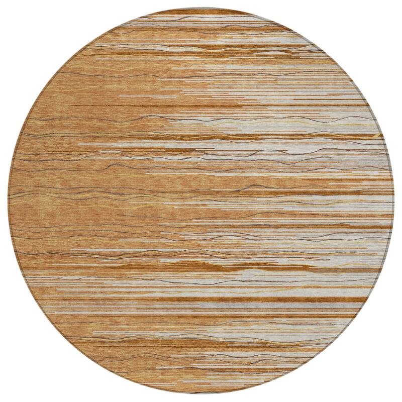 HomeRoots Striped Transitional Rectangle Outdoor Rug