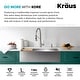 preview thumbnail 35 of 107, KRAUS Kore Workstation Farmhouse Apron Stainless Steel Kitchen Sink
