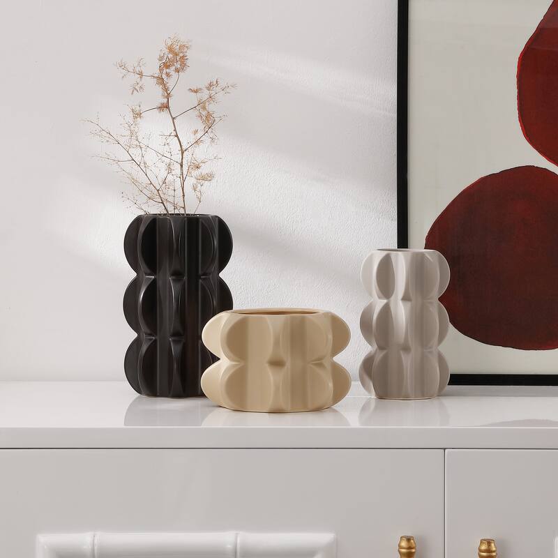 SAFAVIEH Home Felix Multi Color Ceramic Vase Set of 3