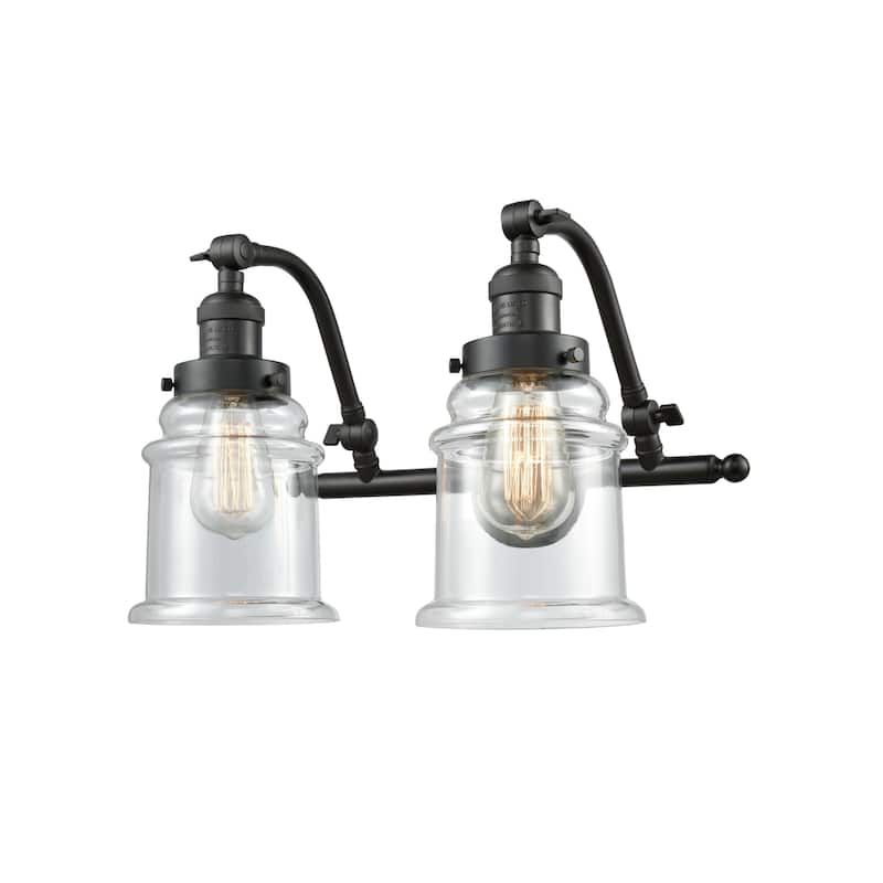 Innovations Lighting Canton 2 Light 18" Wide Bathroom Vanity Light - Oiled Rubbed Bronze / Clear