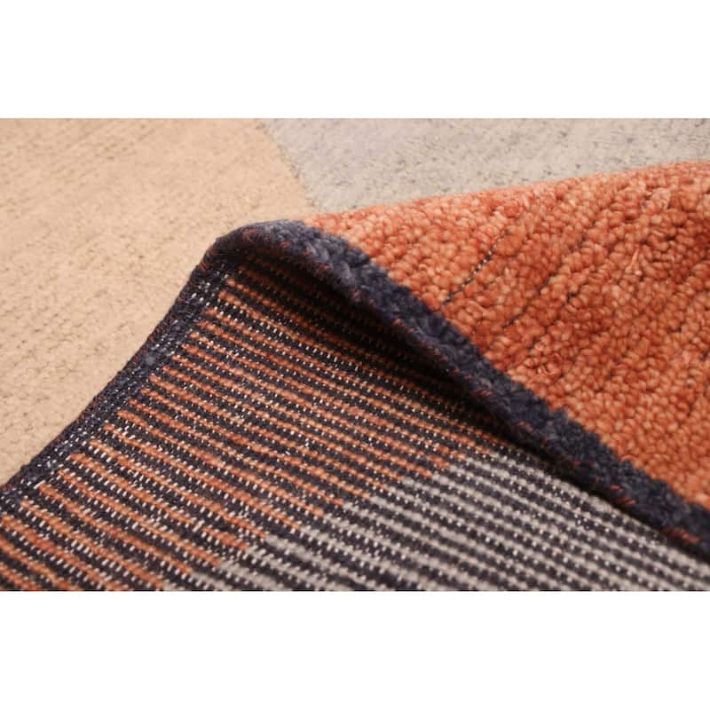 ECARPETGALLERY Hand-knotted Pak Finest Marrakesh Copper, Tan Wool Rug - 8'0 x 10'2