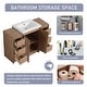 preview thumbnail 7 of 20, Jentoria 36"/48"/60" FreeStanding Bathroom Vanity with Sink, Bathroom Vanity with Soft Close Door, Drawer and Adjustable Shelf