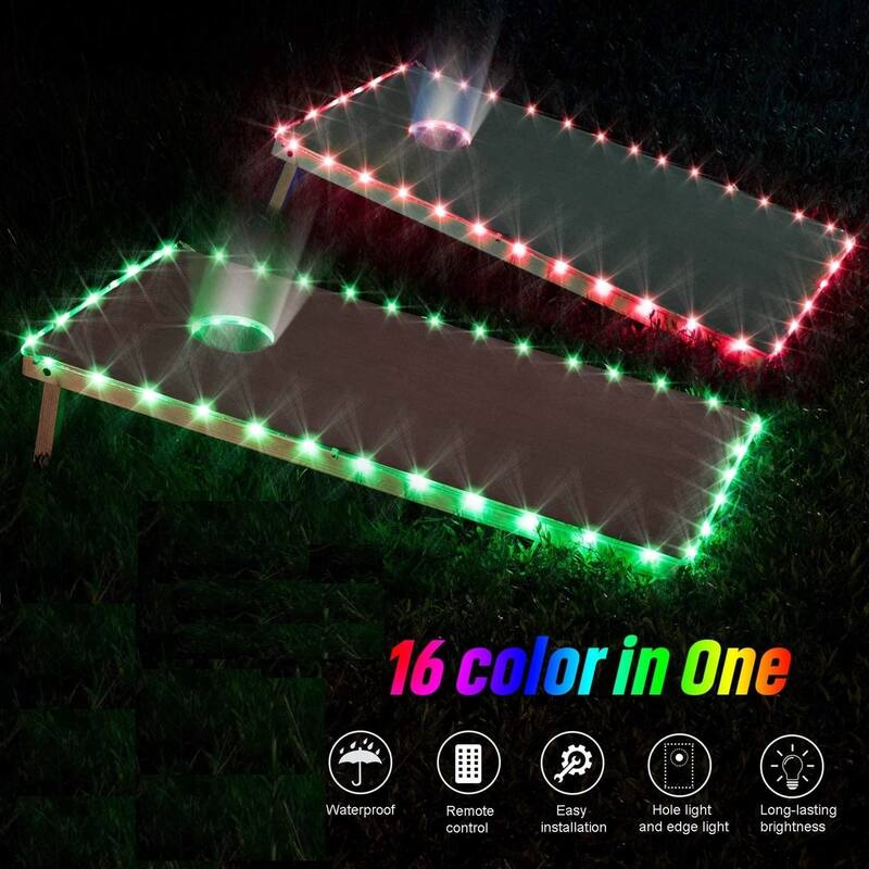 Solid Wood Cornhole Boards - Turquoise Triangle Design