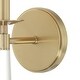 preview thumbnail 4 of 4, Baxter 1 Light Antique Gold Sconce - 5'' W x 15'' H x 7'' D