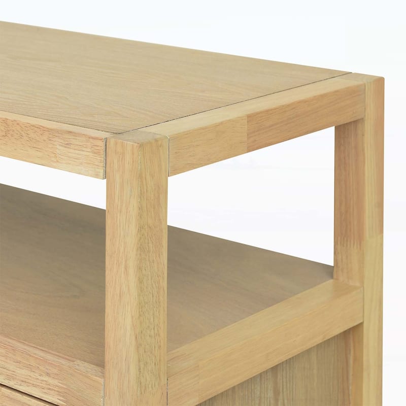 Exquisite Storage Cabinet with Wood Frame and Adjustable Shelves