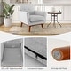preview thumbnail 17 of 18, Costway Modern Accent Chair Upholstered Linen Fabric Armchair with - See Details