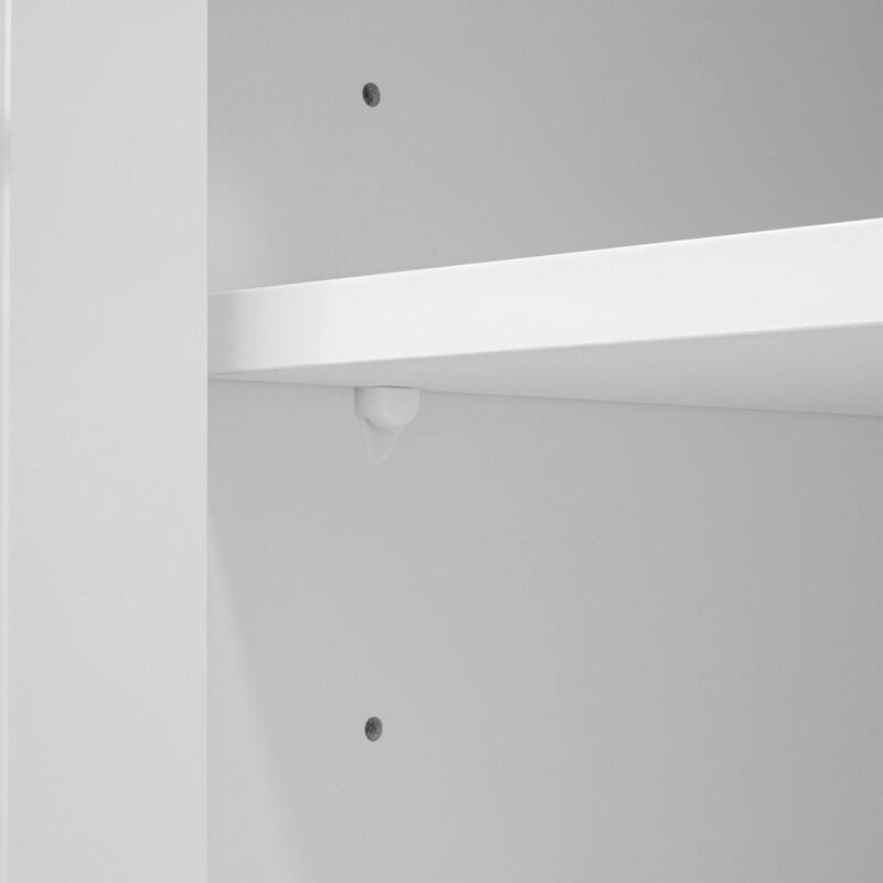 128" Wall Unit Entertainment Center with Bookshelves, TV Stand for TVs up to 80", Media Console with Glass Cabinets