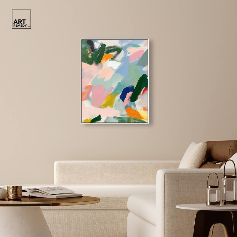 Abstract Brush Rhythm Canvas by Art Remedy