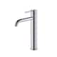 Luxury Solid Brass Single Hole Bathroom Vessel Sink Faucet - Chrome
