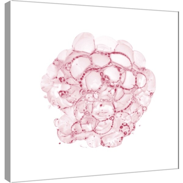 PTM Images 9-100521 PTM Canvas Collection 12" x 12" - "Cellular Clouds in Red B" Giclee Abstract Art Print on Canvas