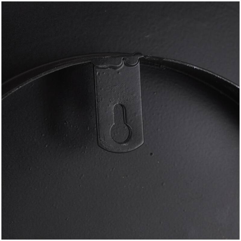 Metal Abstract 3D Circular Disk Home Wall Decor - Set of 3 Gold, Dark Blue, White - Roche River Decor