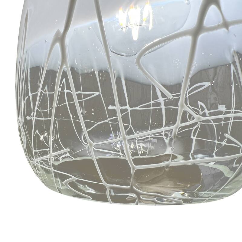 Elk Home Sugarcoat Nickel With Ivory Etched Glass 1 Light Pendant