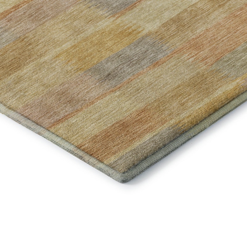 Premium Washable Super Soft Geo Stripe Mayfield Rug