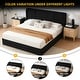 preview thumbnail 24 of 87, Modern Minimalist Upholstered Storage Bed with Lift-Up Platform