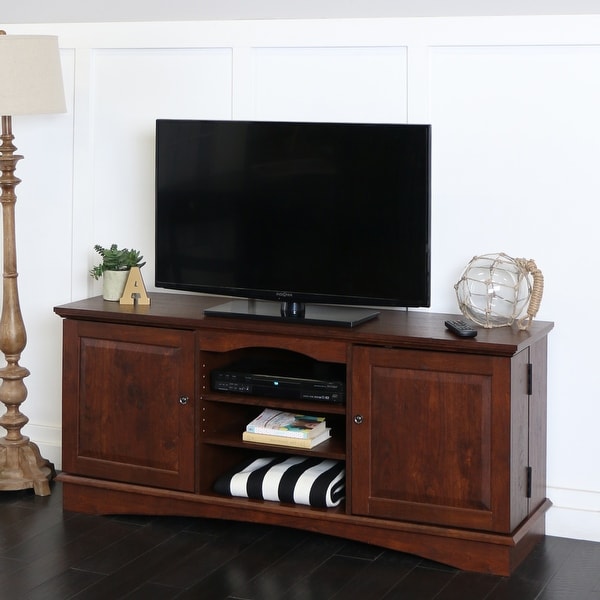 Middlebrook Designs 57-inch Traditional Brown TV Stand Console
