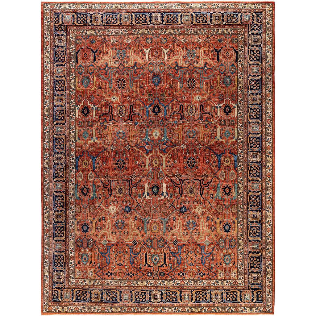 Serapi One-of-a-Kind Hand-Knotted Area Rug - Red - 9' 2" x 12' 2"