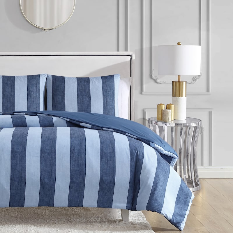 Juicy Couture Printed Denim Stripe Reversible Duvet Sets