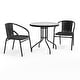 preview thumbnail 6 of 34, 3-piece Outdoor Table/Chair Set - 28.75"W x 28.75"D x 28"H