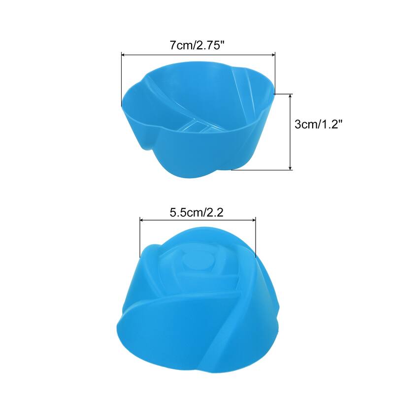 Reusable Muffins Cups Silicone Cupcake Liners Baking Cup - Blue