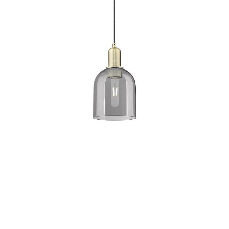 Innovations Lighting 716-1P-11-6 Bella Pendant Bella 6" Wide Mini - Antique Brass / Light Smoke
