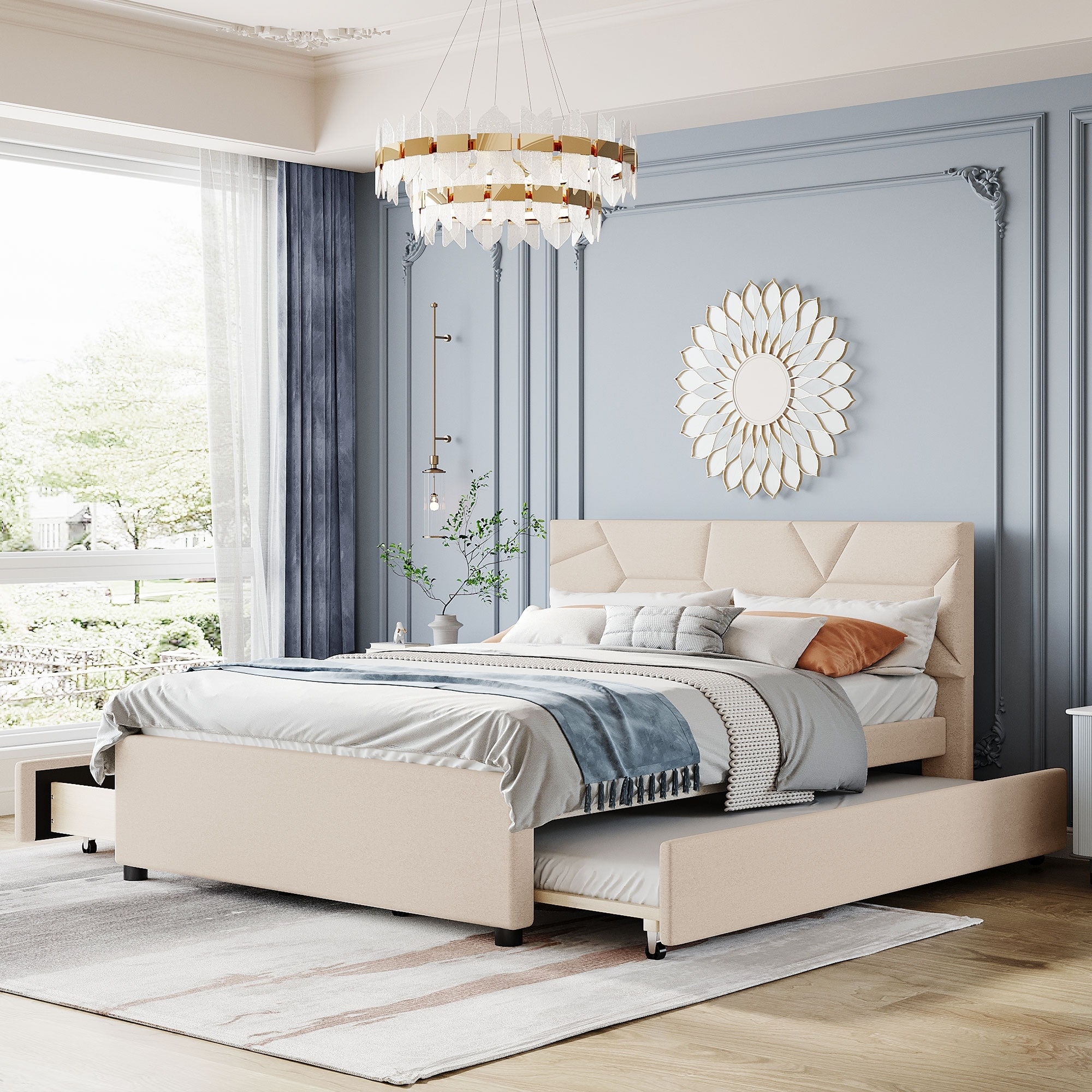 Queen daybed deals with drawers