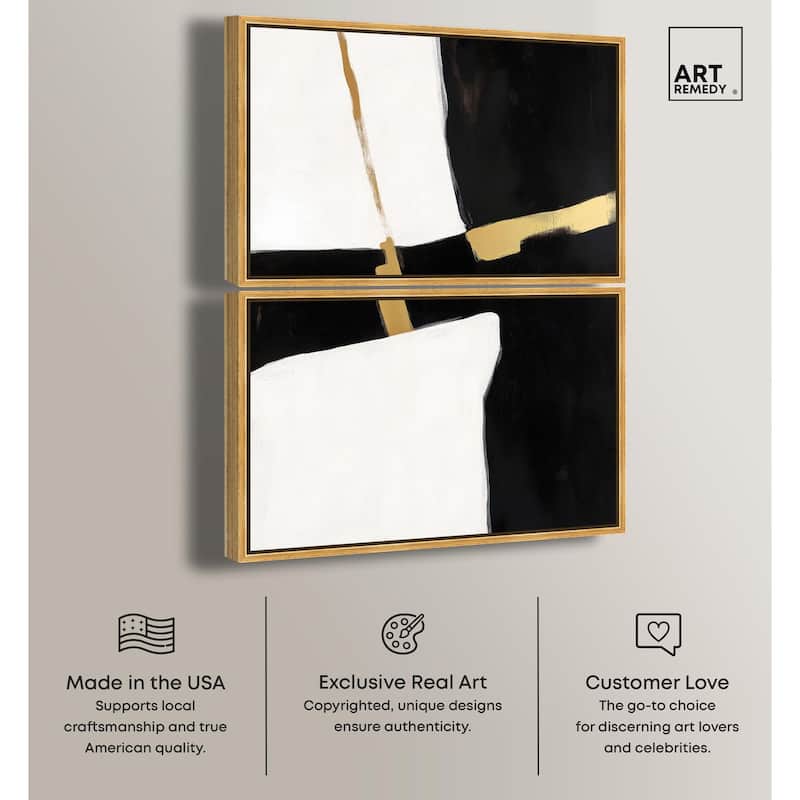 Urban Grid II Canvas Set of 2 by Art Remedy