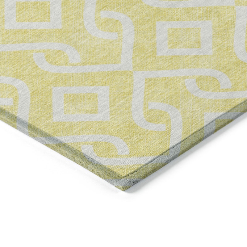 HomeRoots Geometric Transitional Rectangle Outdoor Rug
