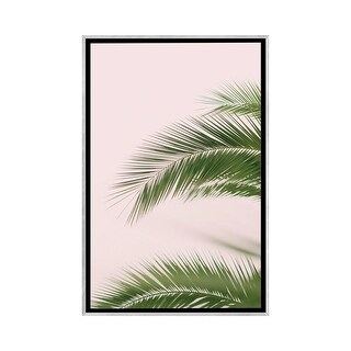 iCanvas "Pink And Green Palm Tree" by Grace Digital Art Co Framed - Bed ...