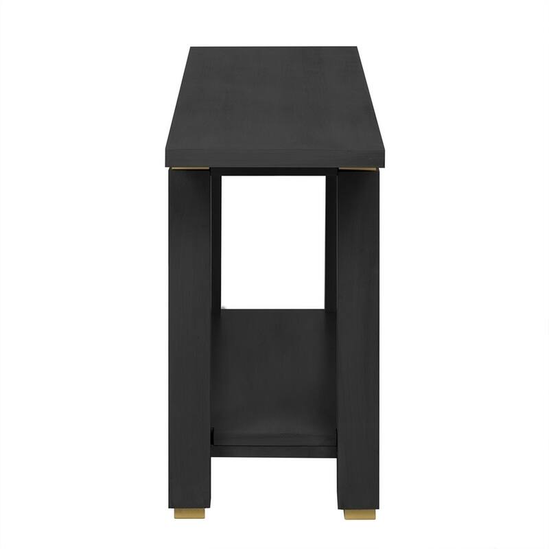 Solid Wood Entryway Sofa Table Console Table with Shelf