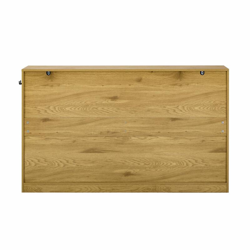 59.1" Multi-Functional Storage Buffet with Adjustable Shelf and Open Storage Compartments