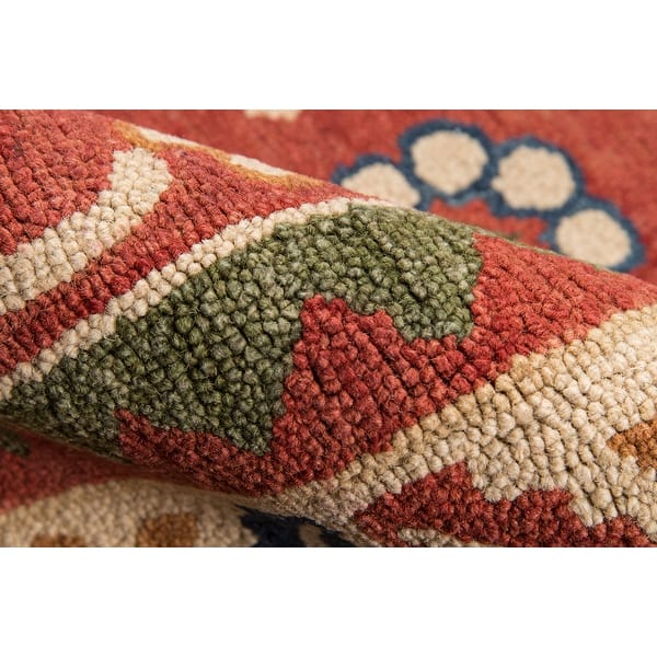 Momeni Tangier Tan 3 Red Rug Studio