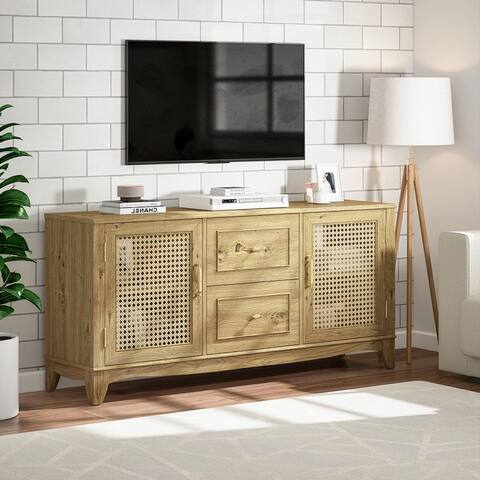60 in. Wood TV Stand for TVs up to 70 in. with drawer - 60" in Width