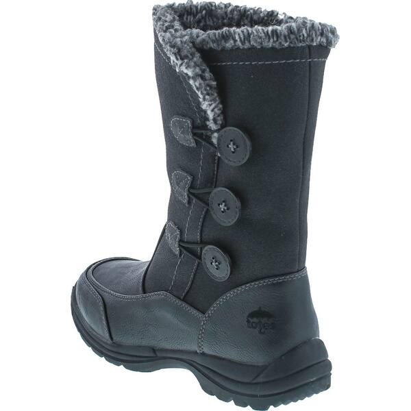 Shop Totes Womens Celine Fashion Waterproof Snow Boots Black