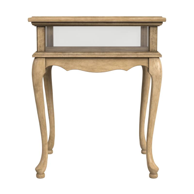 Burton Antique Beige Curio Table