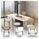 preview thumbnail 6 of 92, Leisuremod Euston Modern Velvet/Leather Dining Chair - Minimalist Wicker Back Accent Chair for Home Living Room & Kitchen