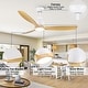 preview thumbnail 8 of 58, YUHAO 56 inch 6 Speed Quiet DC Motor Indoor Matte White Ceiling Fans with Lights and Remote Control