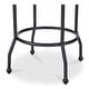 preview thumbnail 4 of 8, NADAAL STUDIOS Loric Swivel Counter Stool, Round Upholstered Seat with Piping Detail, Light Brown