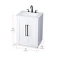 preview thumbnail 2 of 9, Elegant Lighting VF29024 Chase 24" Free Standing Single Basin Vanity