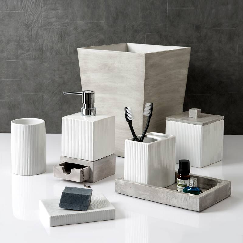 Hotelier Grey Tumbler - White