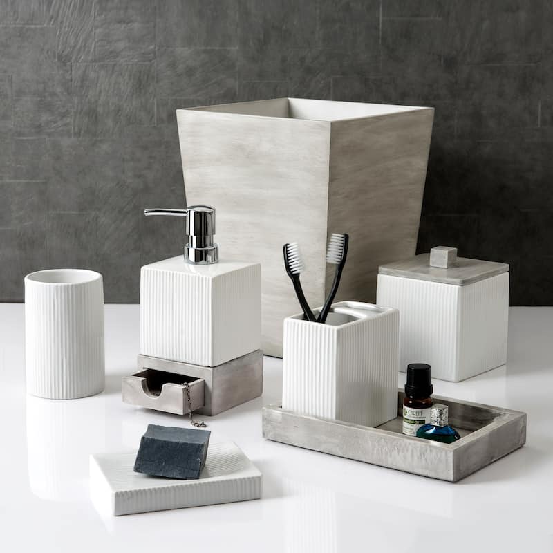 Hotelier Soap Dish Grey - White
