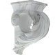 preview thumbnail 2 of 1, Cameau Drapery Sconce, 2-inch Diameter White Marble