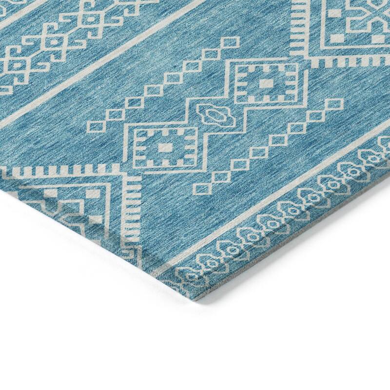 Machine Washable Indoor/ Outdoor Chantille Moroccan Boho Rug