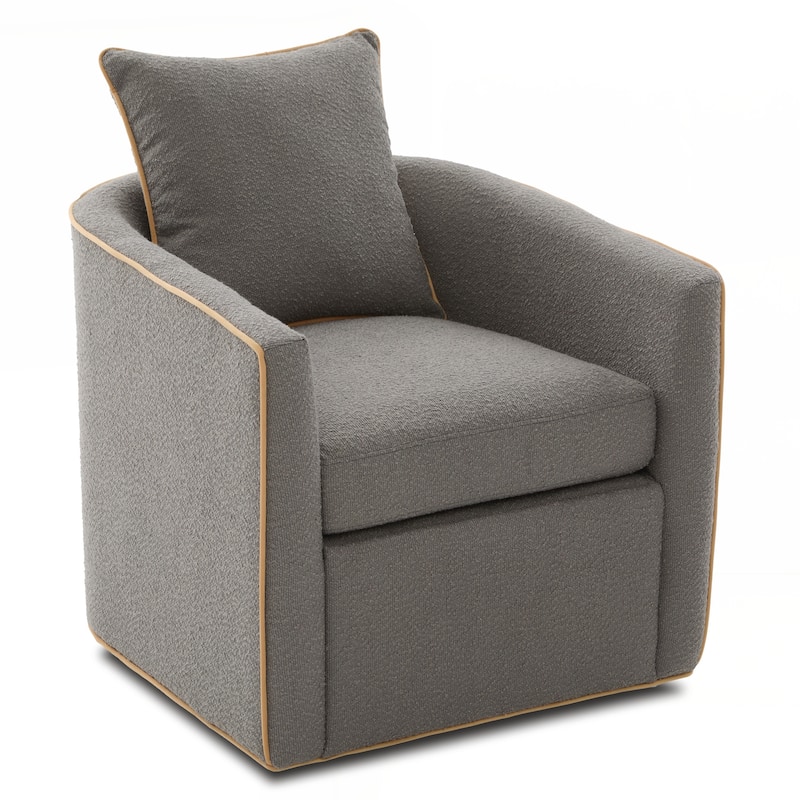 Swivel Accent Chair Upholstered Club Chair Barrel Sofa Chair for Living Room , Reading Corner, and Small Spaces