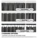 preview thumbnail 18 of 109, Deconovo Back Tab Blackout Curtains (2 Panel)