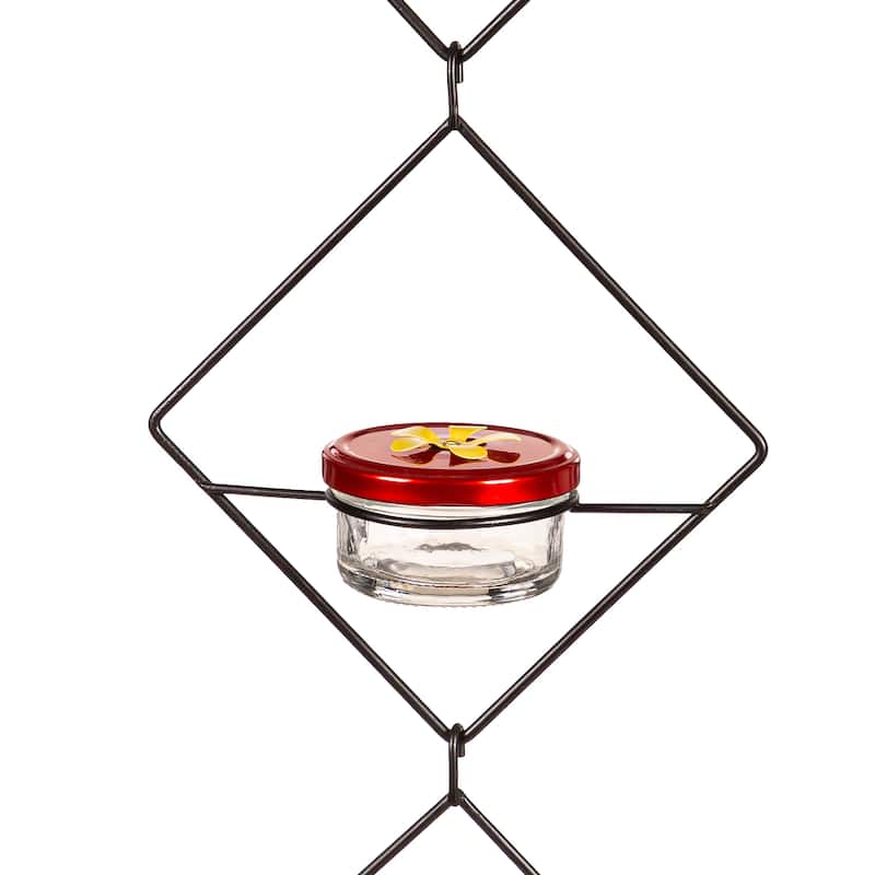 Hanging Three Tier Metal Hummingbird Feeder (Set of 2)